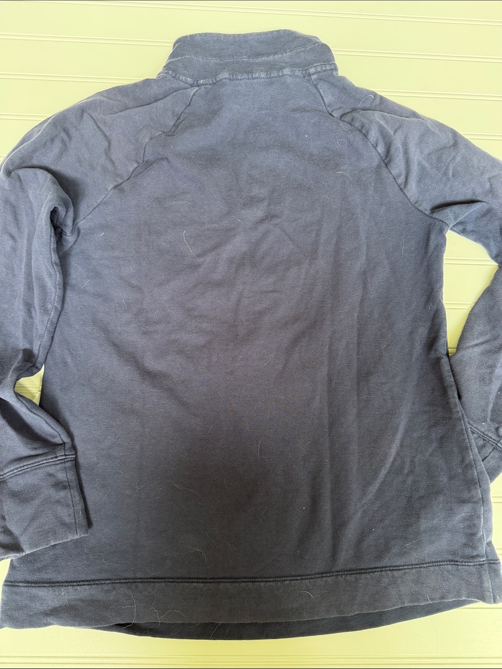 (030)Lilly Pulitzer Navy Soutache Half Zip Pullover Sweatshirt Small - Picture 11 of 11